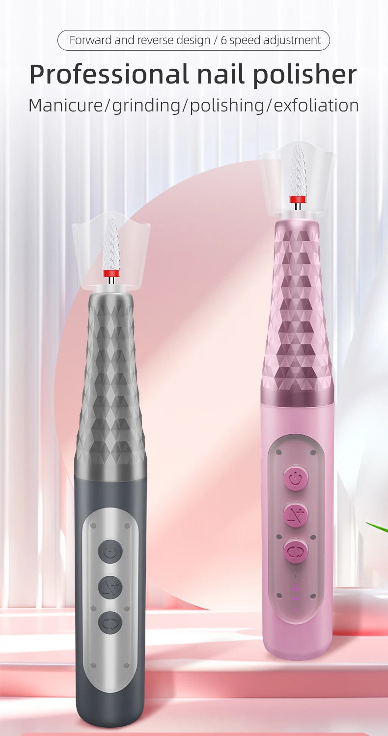 Cordless Electric Nail Drill Kit for Manicure and Pedicure - 7