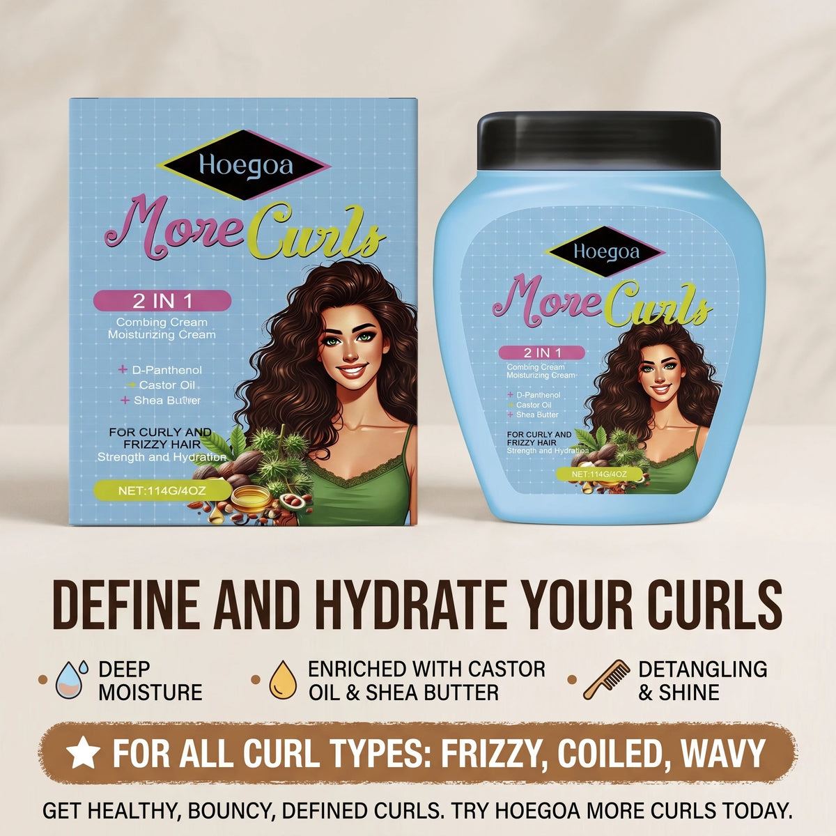 Curl Defining and Moisturizing Hair Cream