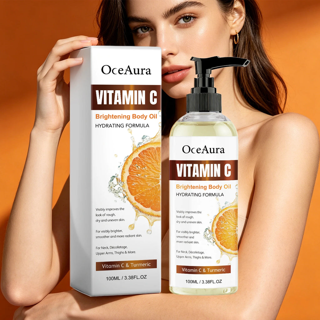 Turmeric Vitamin C Glow Body Oil for Brightening and Hydration