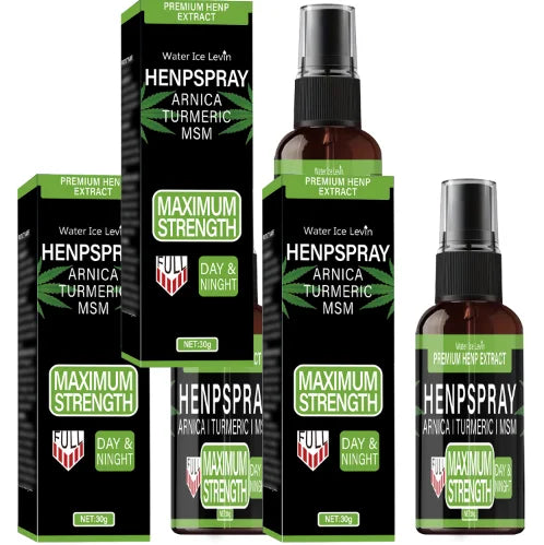 Hemp Extract Spray with Arnica Turmeric and MSM Relief Cream