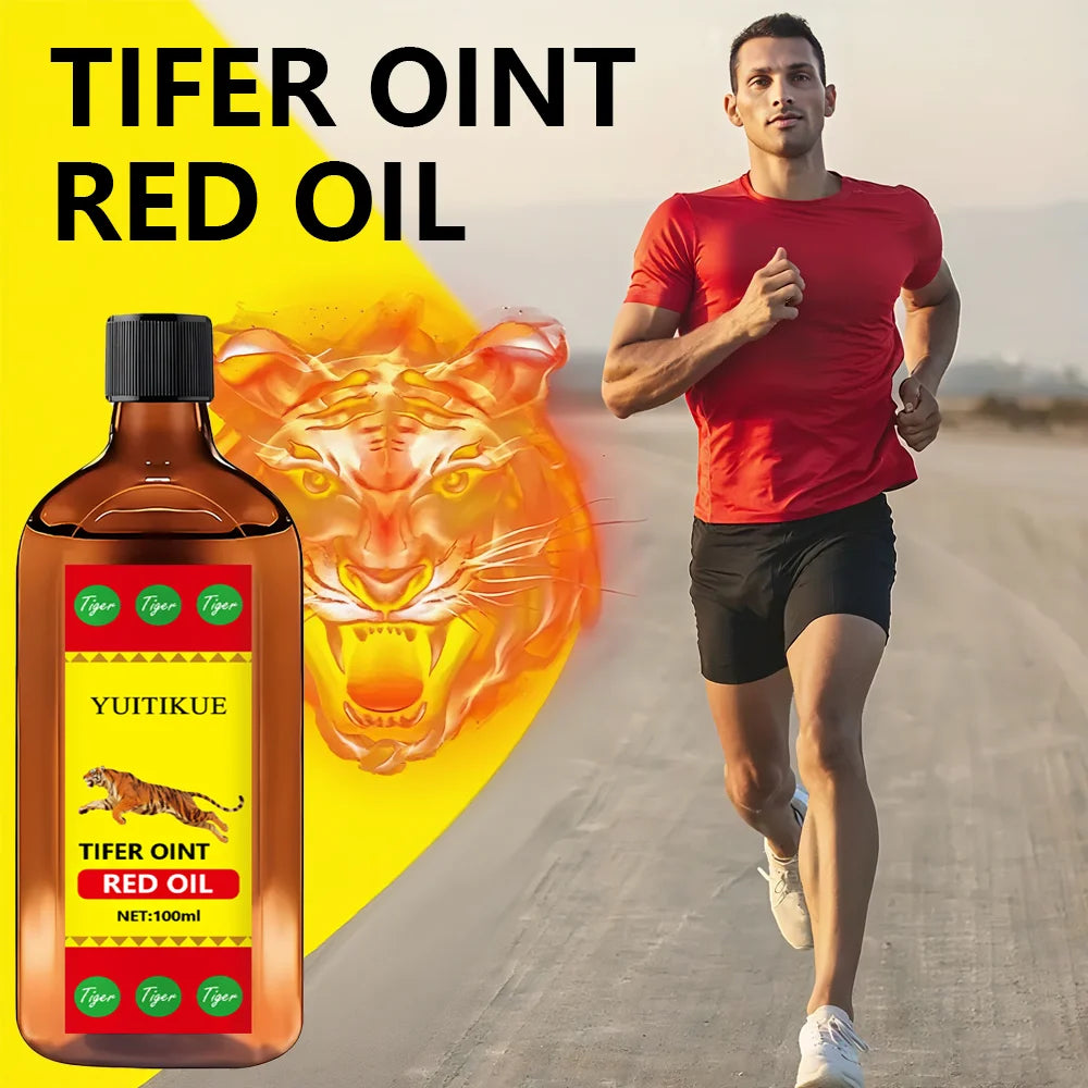 YUITIKUE Tiger Red Oil 100ml Muscle and Joint Massage Relief