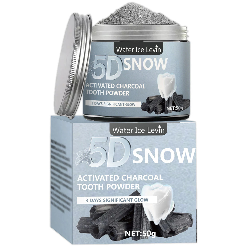 Water Ice Levin Bamboo Charcoal Teeth Whitening Powder 50g