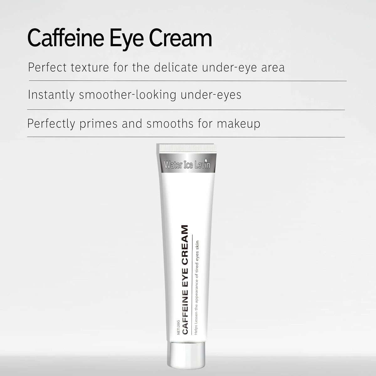 Caffeine Eye Cream for Dark Circles Puffiness and Tired Eyes