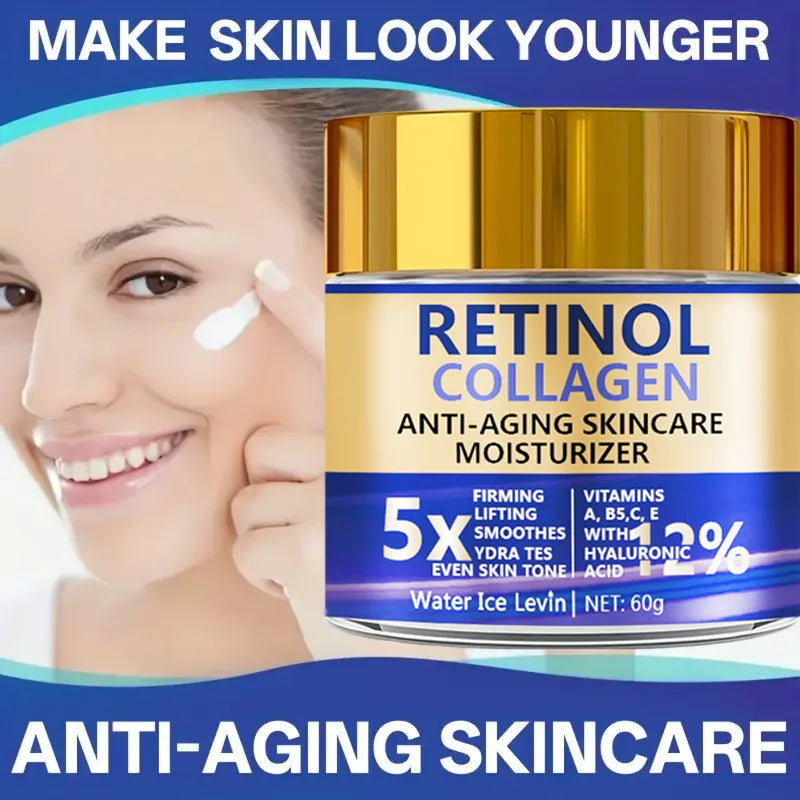 Retinol and Collagen Anti-Aging Face Cream Moisturizer 60g - 5