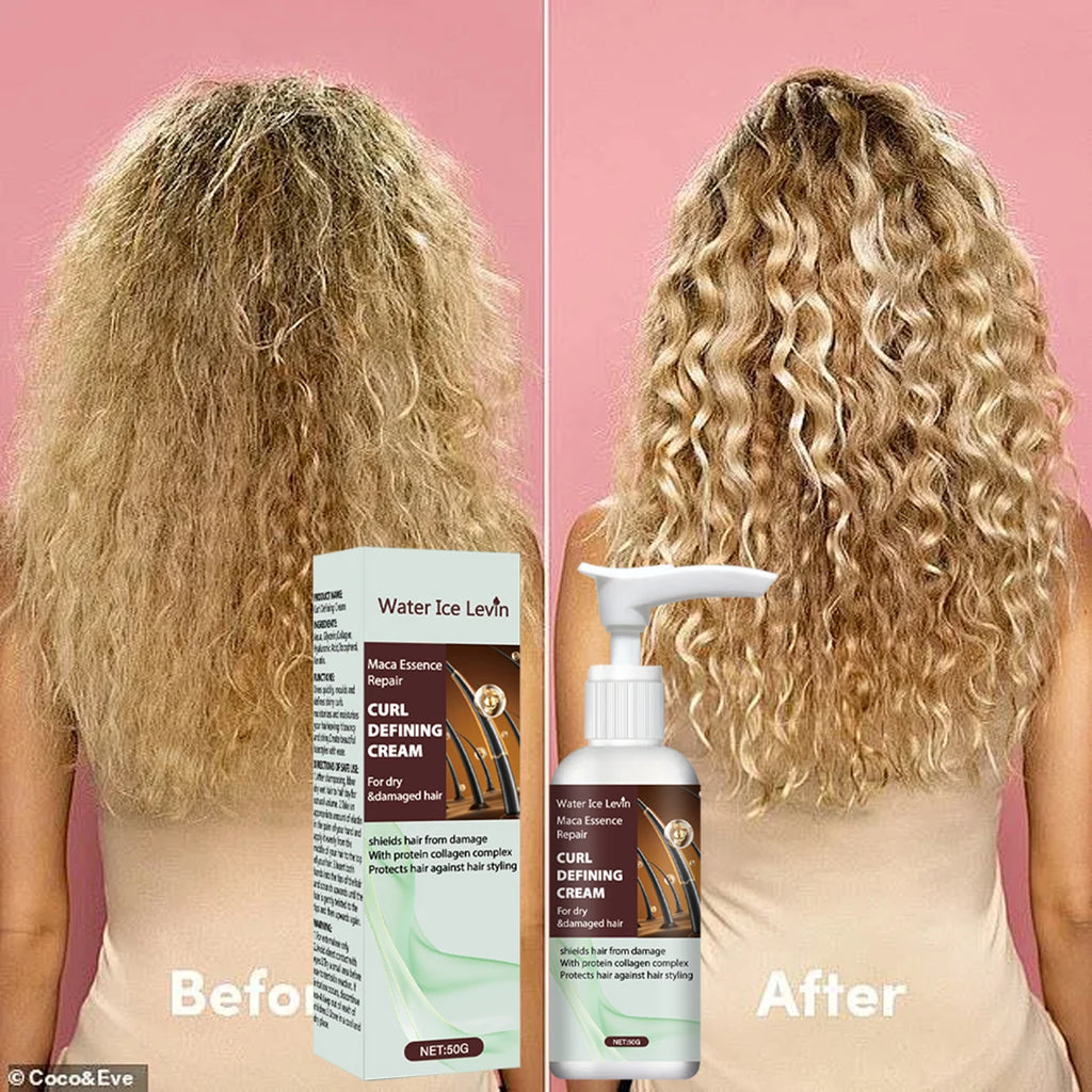 Maca Essence Curl Defining Hair Cream with Keratin and Collagen 50g