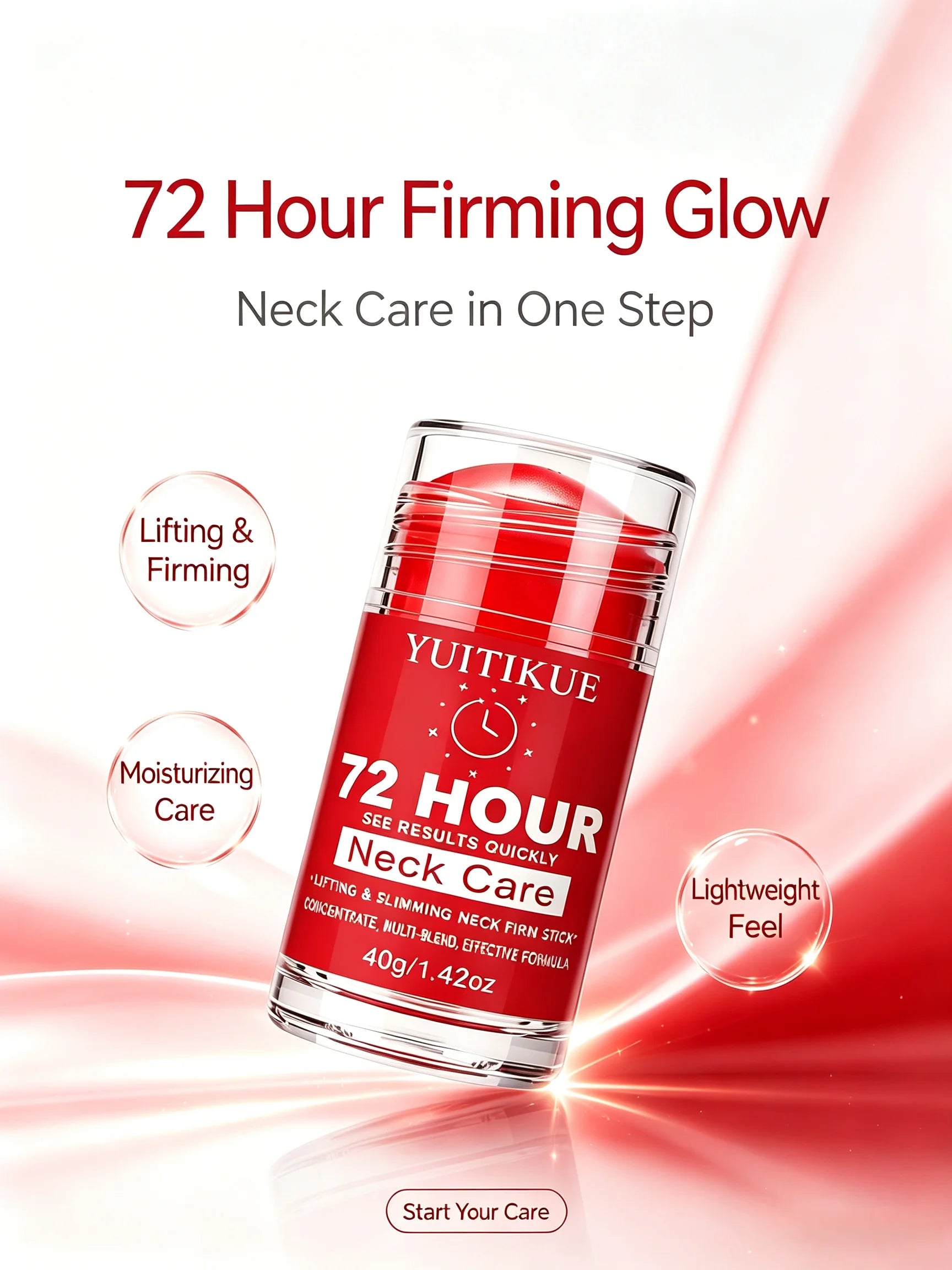 72 Hour Neck Firming Stick Anti Wrinkle Lifting and Slimming Balm - 7