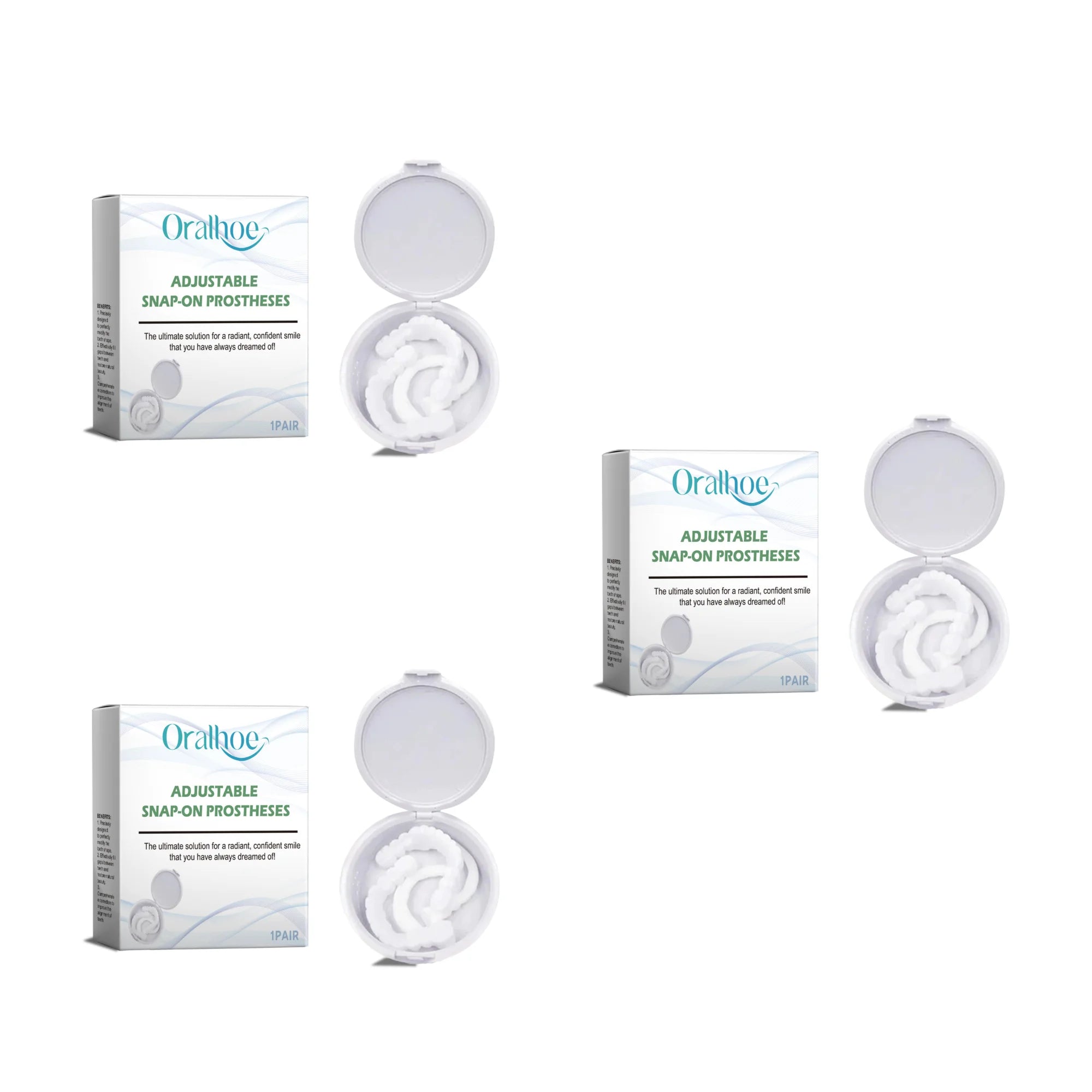 Adjustable Snap-On Smile Veneers for Teeth Gaps and Stains - 14