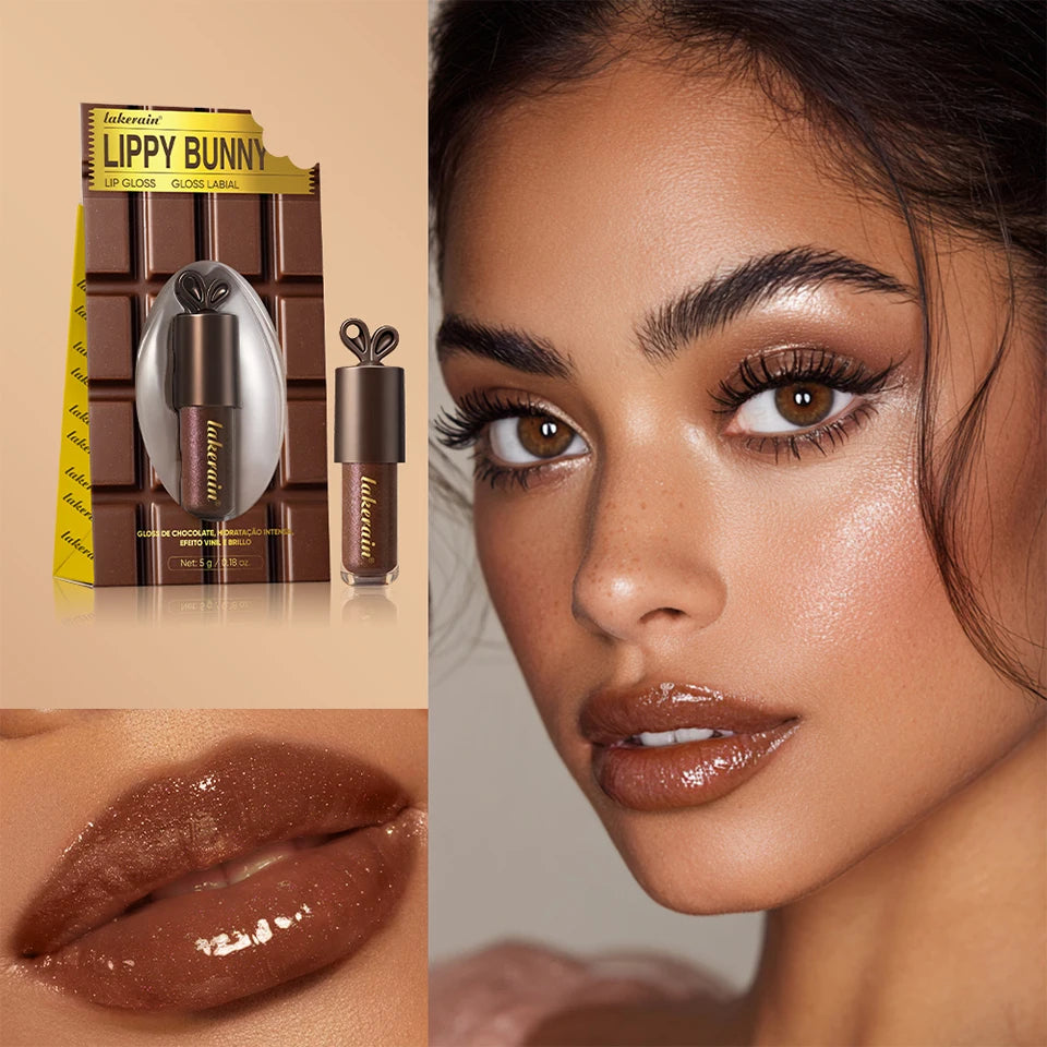 Chocolate Glow Moisturizing Plumping Lip Gloss - 8