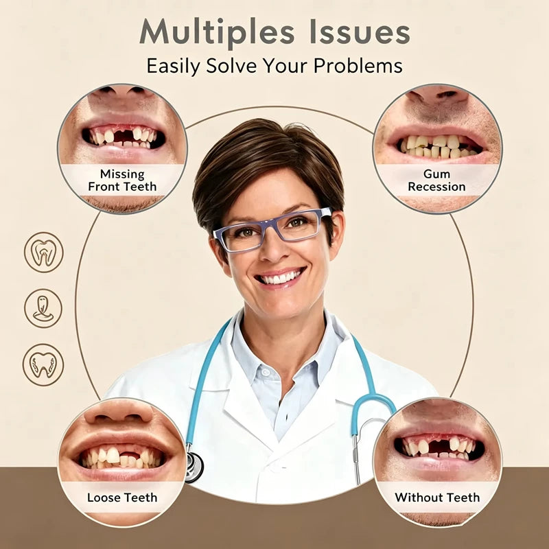 Comfortable Realistic Silicone Dentures for Daily Smile Support - 10