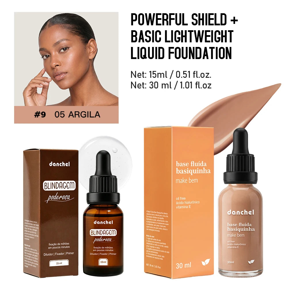 Liquid Foundation and Primer Makeup Set for Long-Lasting Coverage - 26