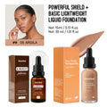 Liquid Foundation and Primer Makeup Set for Long-Lasting Coverage