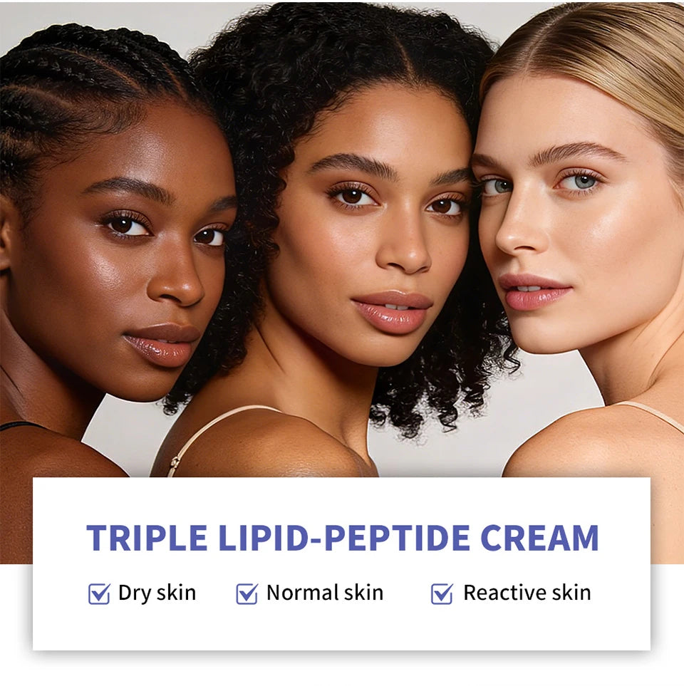 Triple Lipid Peptide Moisturizing Face Cream for Dry Sensitive Skin - 9