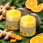 YUITIKUE Turmeric and Vitamin C Facial Mask Brightening Clay Treatment