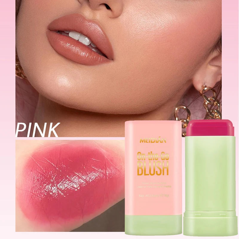 Meidian On The Go Waterproof Blusher Stick Cream Face Makeup