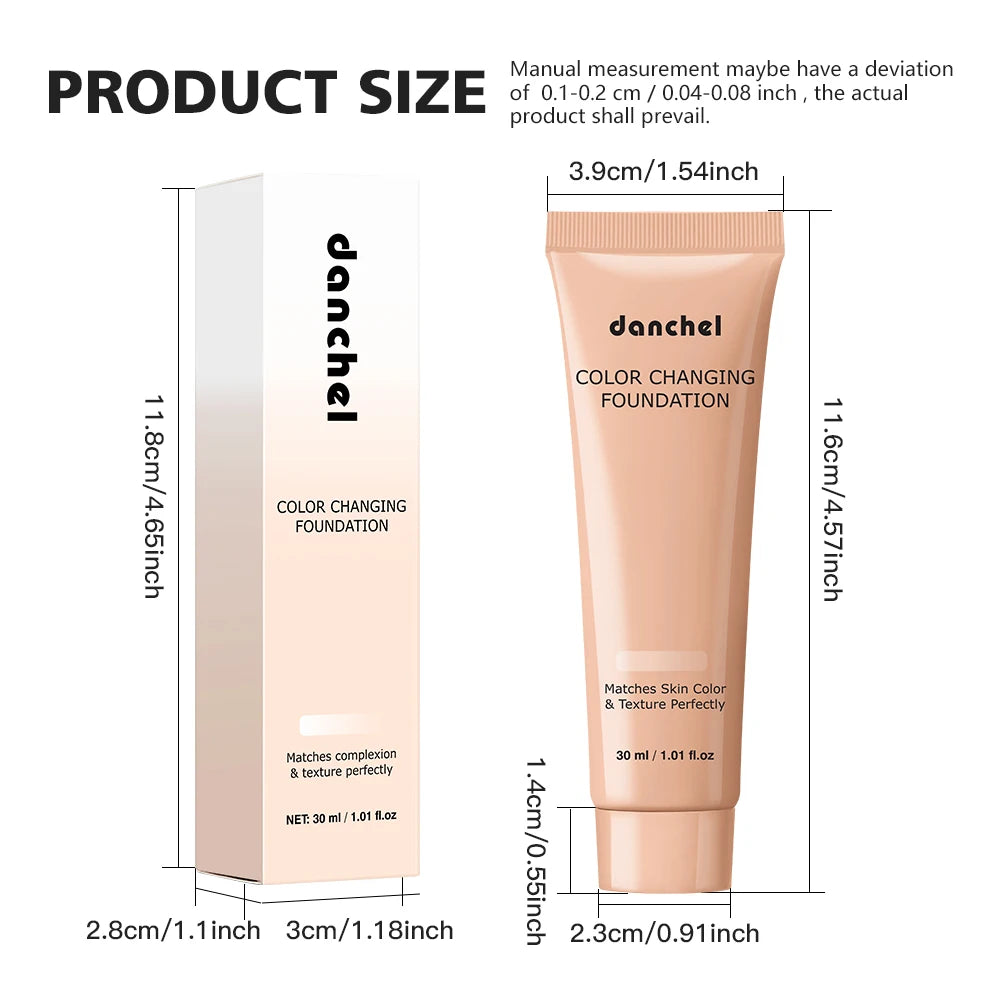 Color-Changing Liquid Foundation for Flawless Skin Tone