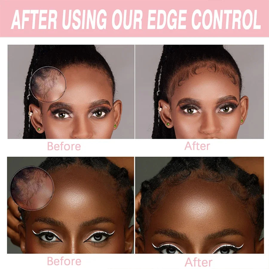 Lace Tint Mousse Wax Stick Edge Control Gel Band and Brush Set