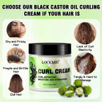 Black Castor Oil Hair Curl Cream Moisturizing Frizz Control 100g