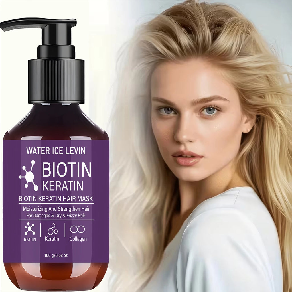 Keratin and Biotin Hair Mask Treatment for Dry and Frizzy Hair 100g