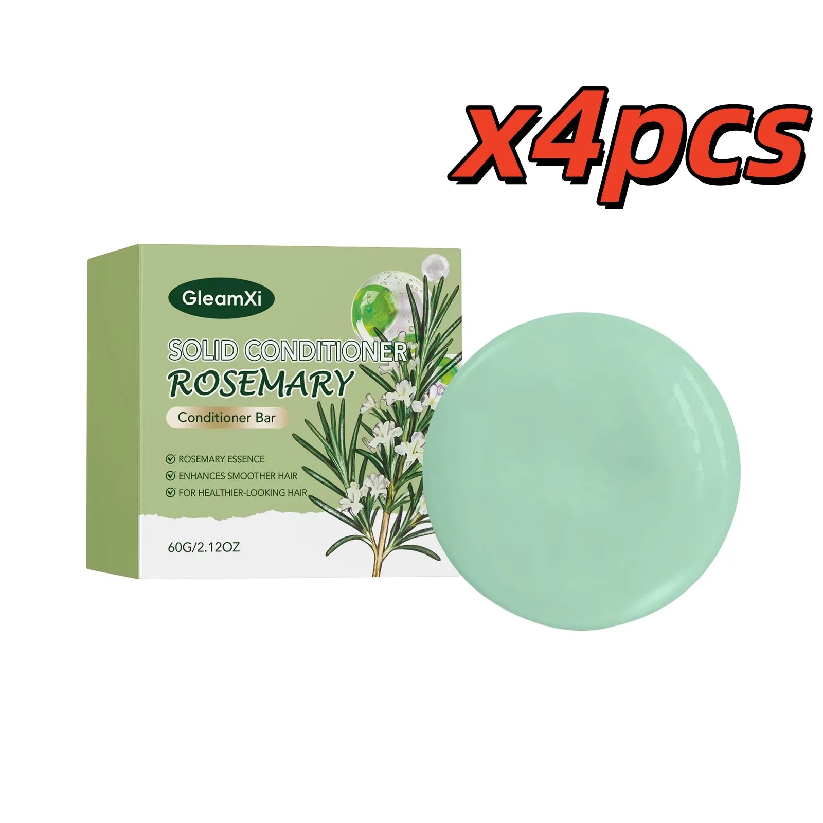 Rosemary Solid Hair Conditioner Bar 60g Natural Repairing Anti Frizz