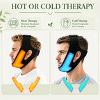 Hot and Cold Facial Compression Wrap for Chin and Jaw