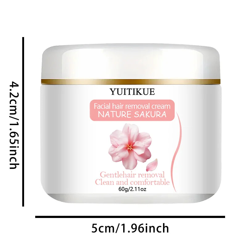 Yuitikue Sakura Facial Hair Removal Cream Gentle Face Hair Remover 60g