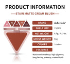 Long-Lasting Matte Satin Cream Blush for Natural Cheek Color