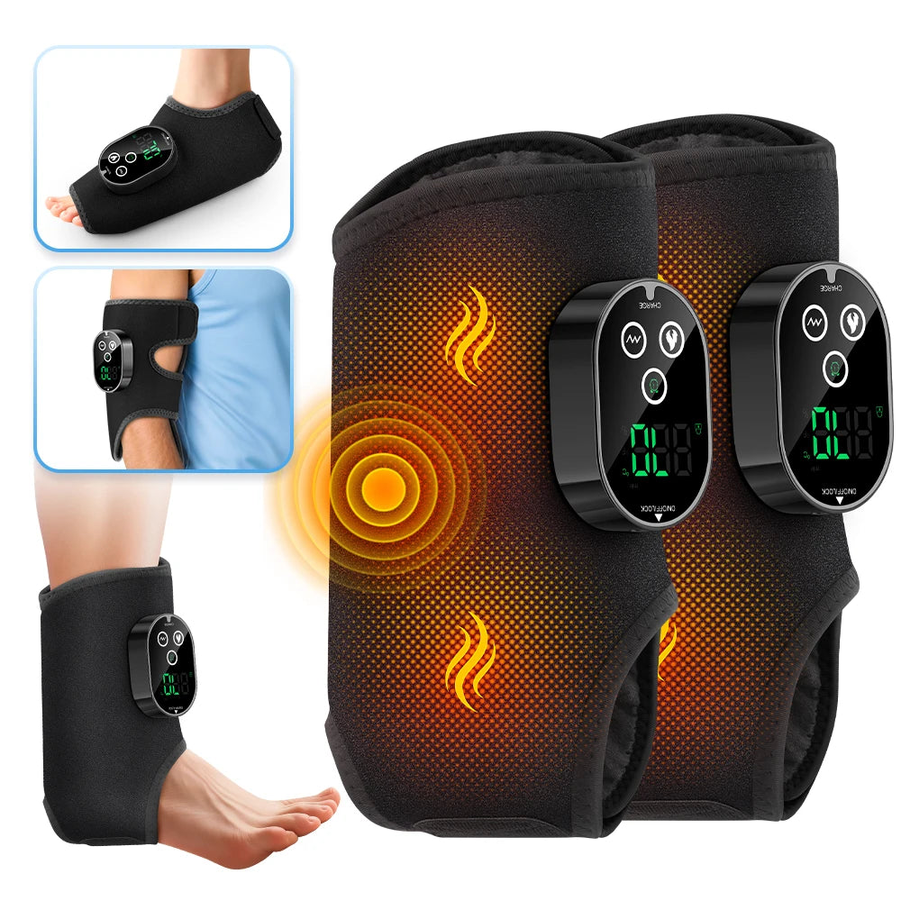 Heated Vibration Ankle and Calf Massage Wrap