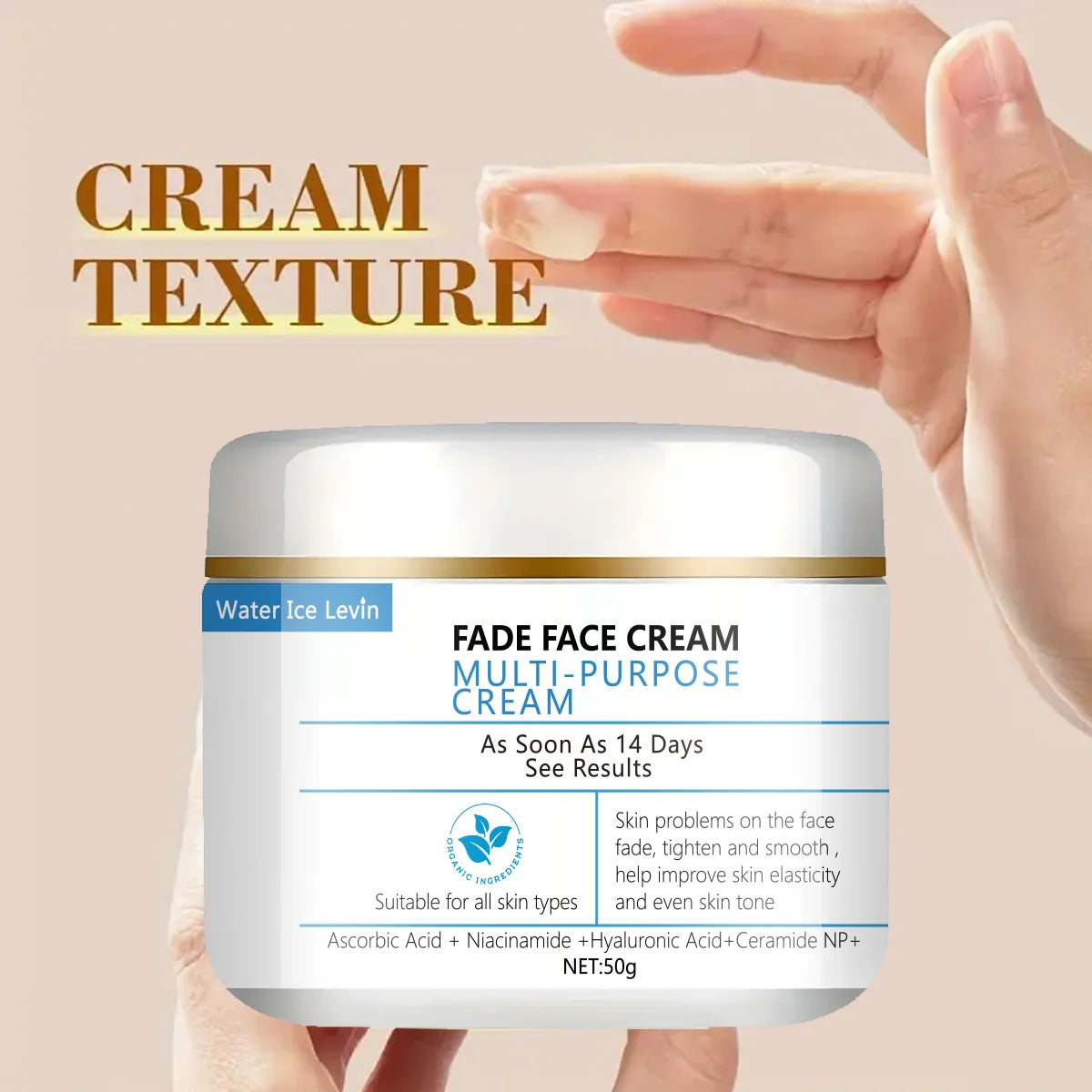 Water Ice Levin Anti Aging Face Cream Moisturizing Dark Circle Remover - 8