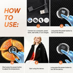 USB Powered Graphene Heated Hooded Shawl for Home and Office