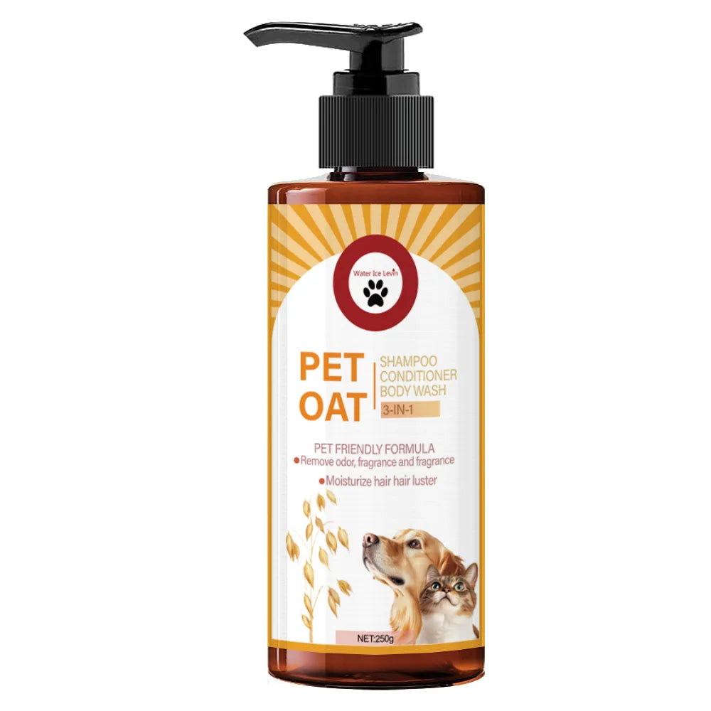3-in-1 Pet Shampoo Conditioner and Body Wash for Dogs and Cats