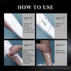 Mens Painless Hair Removal Cream Permanent Growth Inhibitor for Body