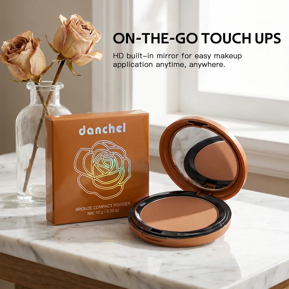 Matte Bronze Pressed Powder for Natural Sun-Kissed Look - 12
