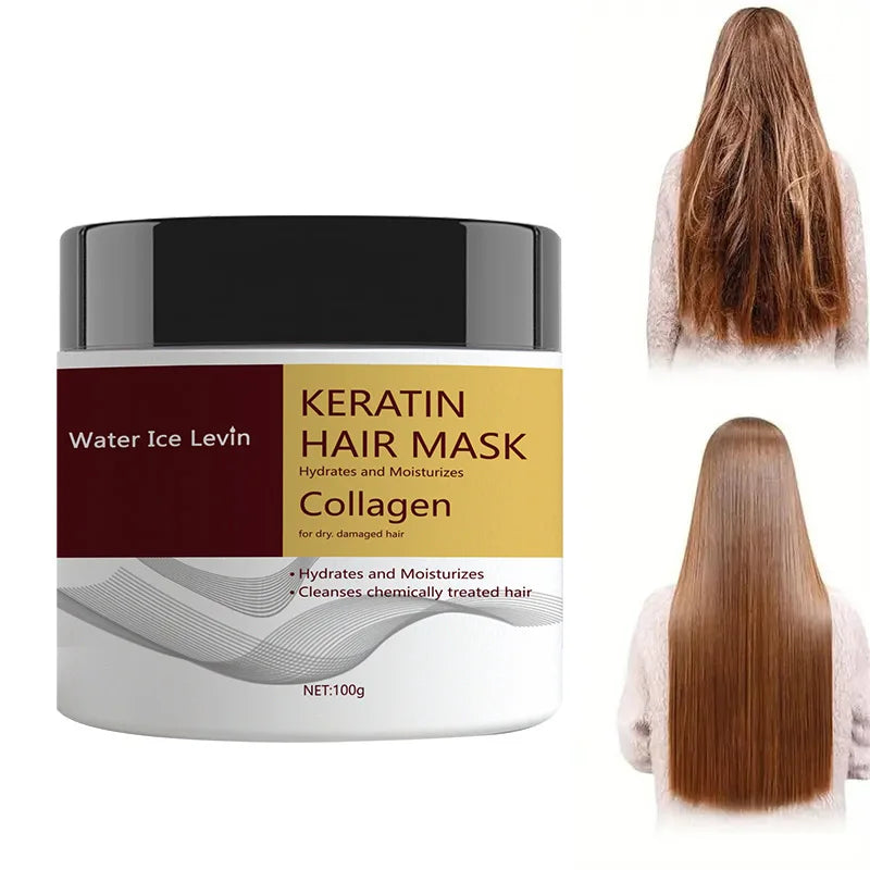 Collagen and Keratin Hair Mask for Deep Hydration and Repair 100g