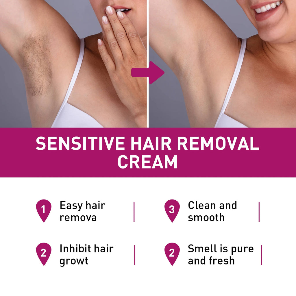 Painless Hair Removal Cream for Sensitive Skin