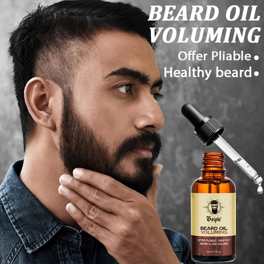 Beard Growth Grooming Kit with Shampoo Filler Balm Oil and Accessories