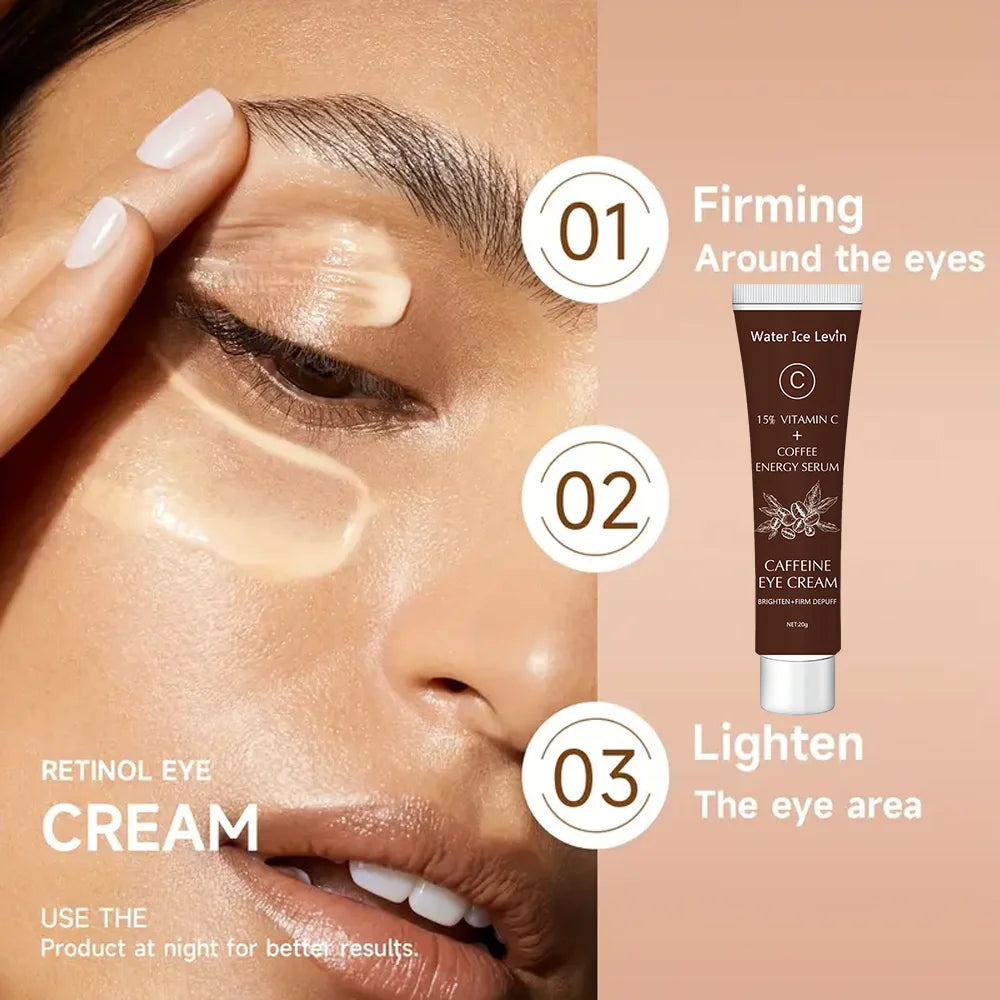 Caffeine Eye Cream 15% Vitamin C Dark Circle Remover and Firming Serum