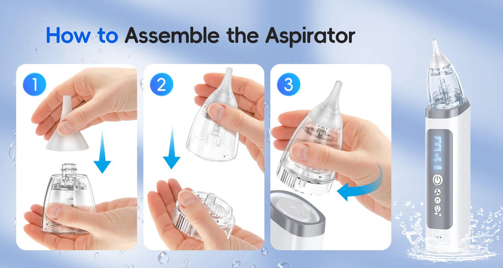 Electric Baby Nasal Aspirator with Music and Adjustable Suction