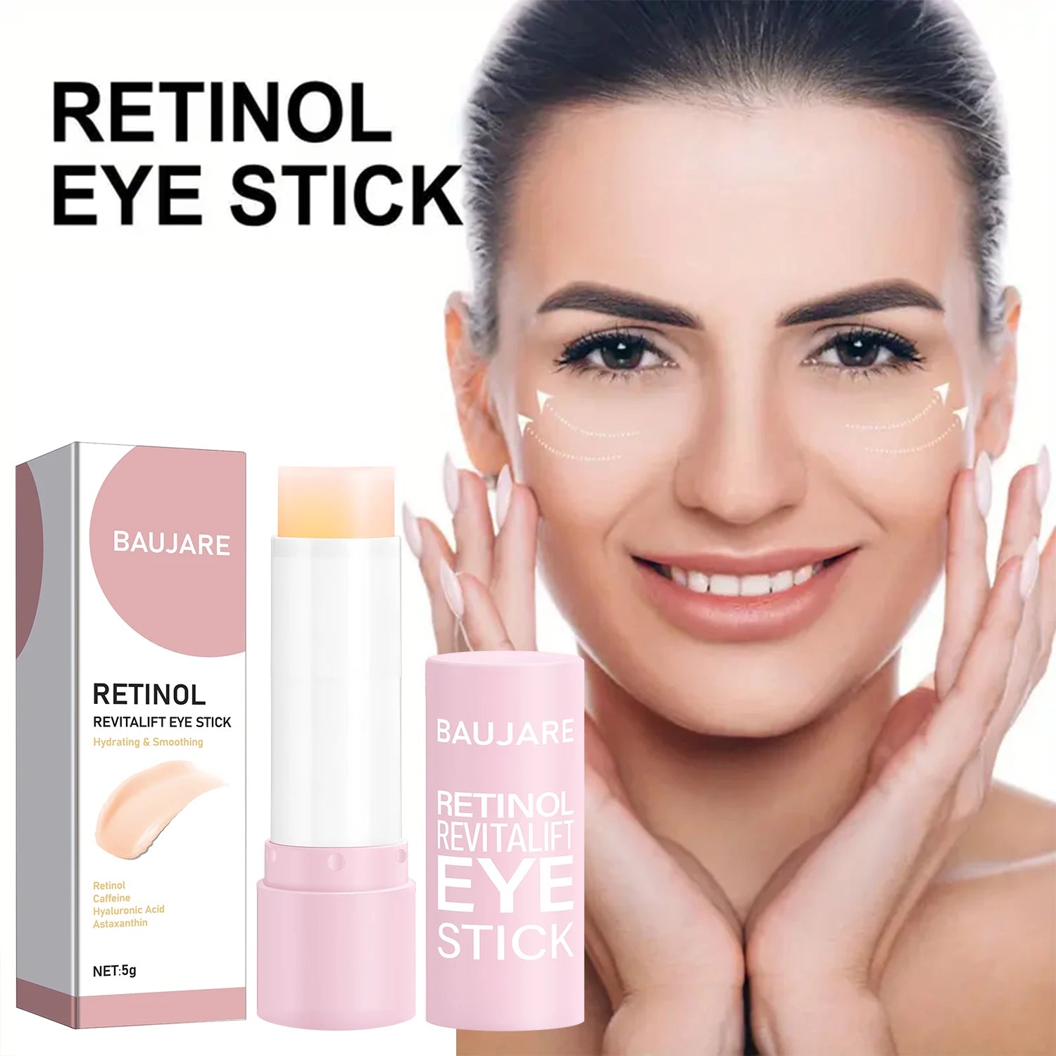 Retinol Eye Stick Moisturizing Vitamin C Anti Wrinkle Eye Serum Balm - 2