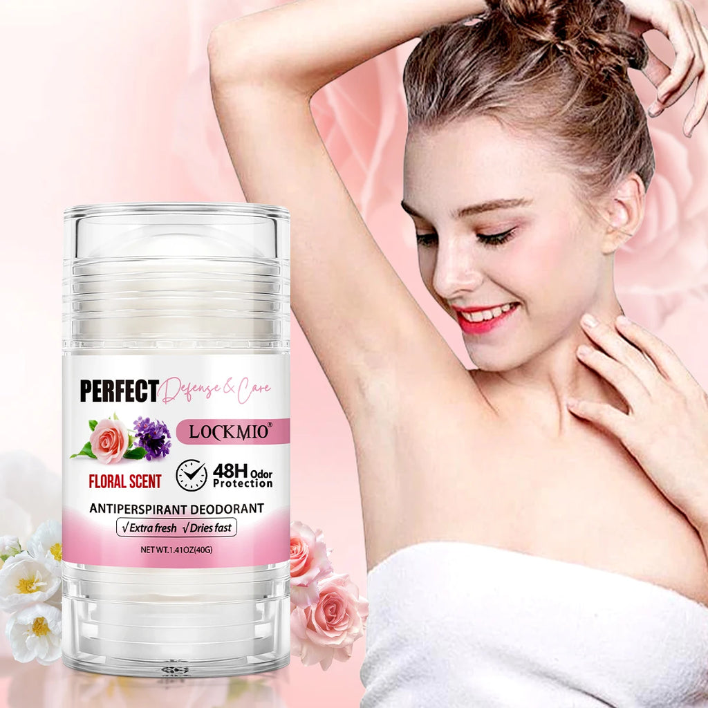 Lockmio Antiperspirant Deodorant Stick Floral Scent 48H Odor Protection
