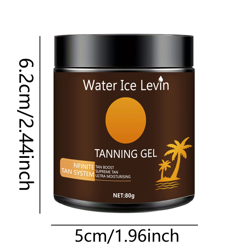 Water Ice Levin Natural Tanning Gel Traceless Bronzer for Body 80g