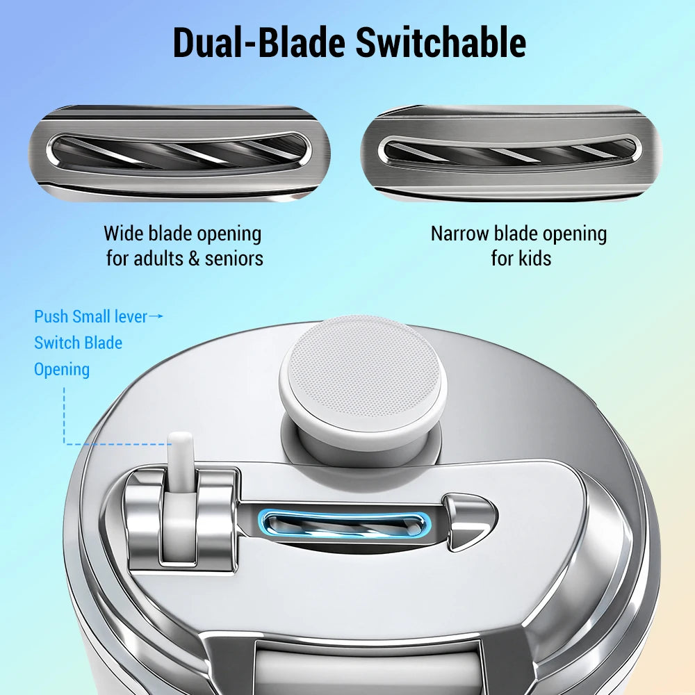 Electric Nail Clipper with LED Magnifier for Seniors and Kids - 4
