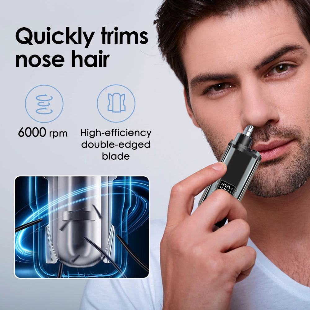 Portable Electric Nose Hair Trimmer for Painless Grooming