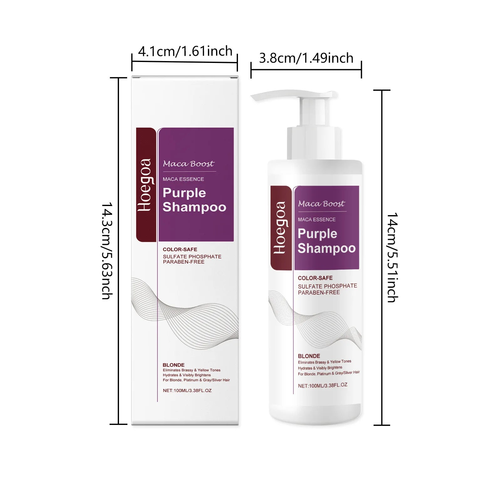 Purple Hair Mask and Shampoo Set for Color Protection - 7
