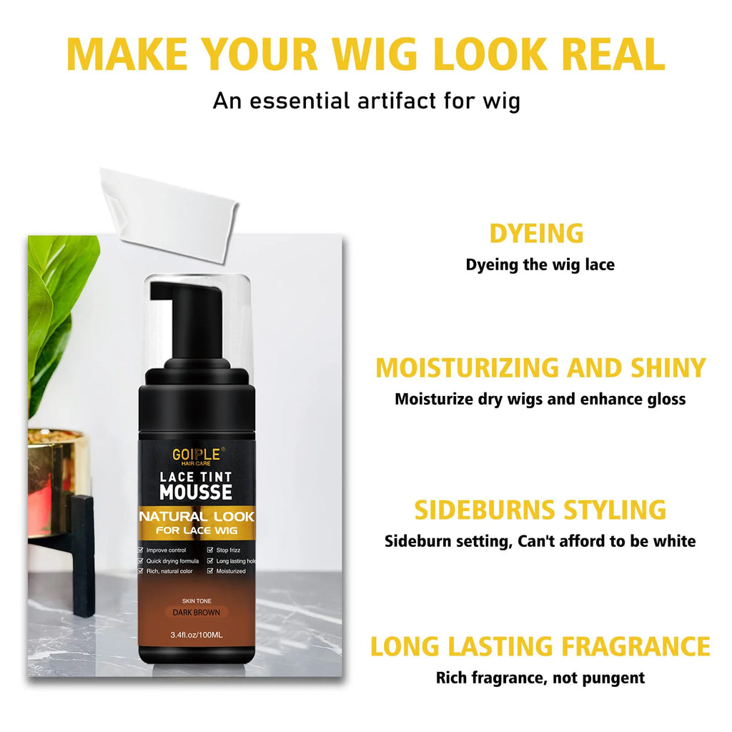 Lace Tint Mousse and Hair Wax Stick Wig Installation Kit