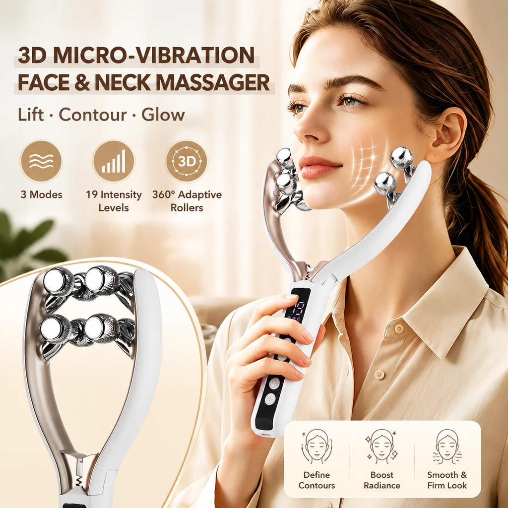 Micro-Vibration Face and Neck Lifting Massage Roller