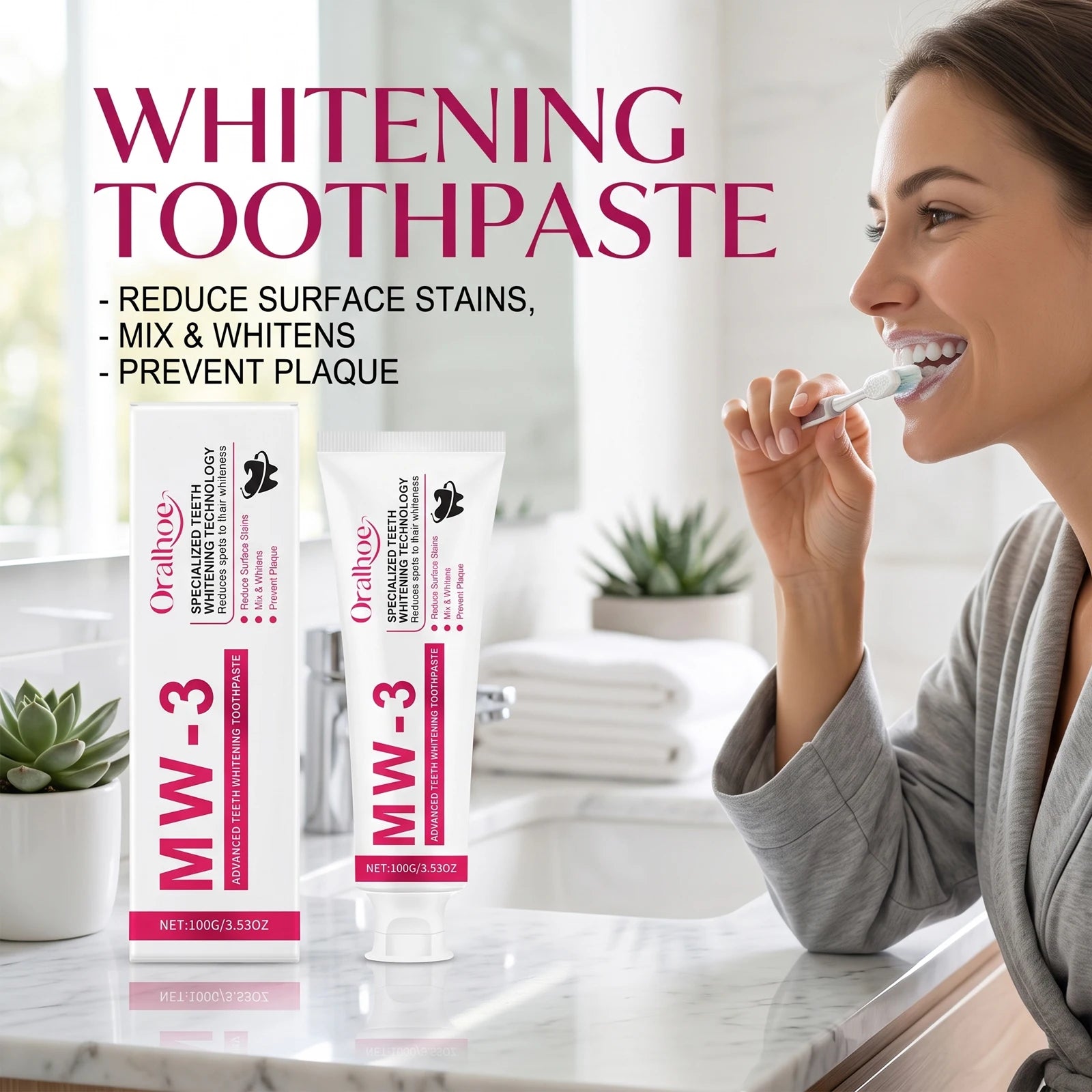 Stain Removal Whitening Toothpaste for Brighter Smiles - 1