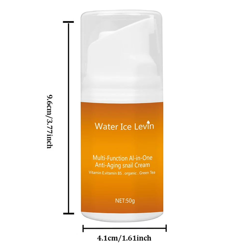 Water Ice Levin Snail Mucin Anti Aging Face Cream Moisturizing Skincare
