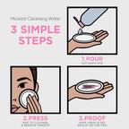 3-in-1 Micellar Cleansing Water Makeup Remover and Facial Toner