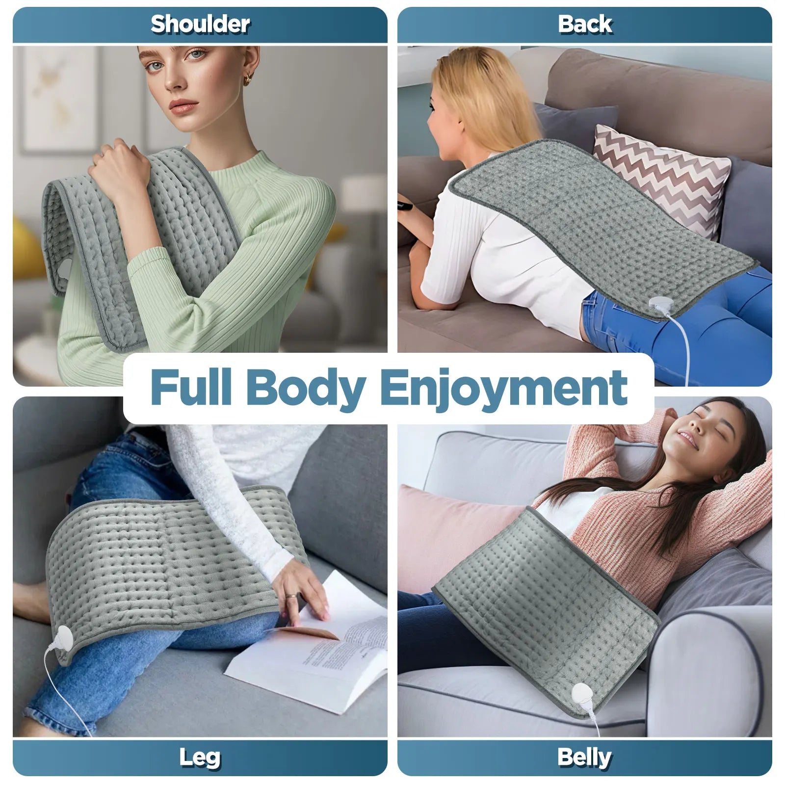 Electric Heating Pad for Back and Body Pain Relief - 12