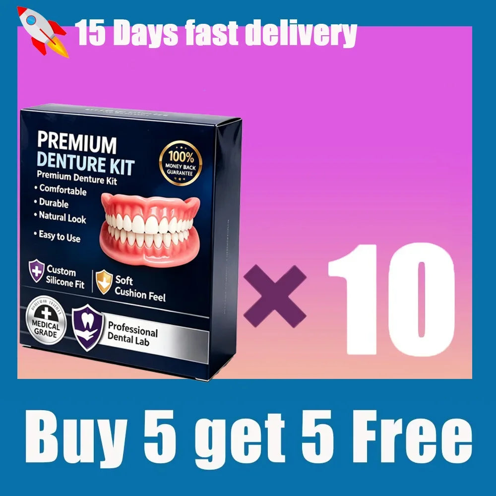 Temporary Silicone Cosmetic Denture Kit for Natural Smile - 15